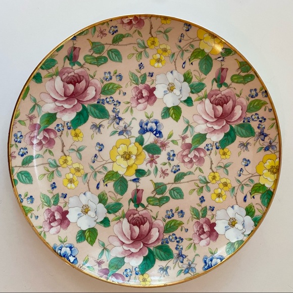 Vintage Springfield China Chintz Decorative Plate